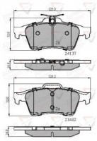 KLOCKI HAMULCOWE TY FORD, MAZDA, OPEL, SAAB