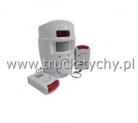 ALARM Z CZUJNIKIEM RUCHU + 2 PILOTY