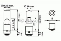 ARWKA 12V 6W H6W PHILIPS White Vision (2 SZTUKI)