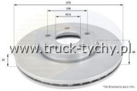 TARCZA HAMULCOWA PRZD FORD, VOLVO