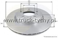 TARCZA HAMULCOWA PRZD BMW 3 (E46), Z4 (E85, E86)