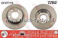 TARCZA HAMULCOWA PRZD CITROEN, FIAT DUCATO 06