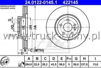 TARCZA HAMULCOWA PRZD FIAT DOBLO ATE KPL