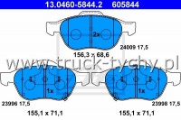 KLOCKI HAMULCOWE PRZD TOYOTA AVENSIS 00-03