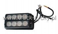 Lampa byskowa 12/24V 8led pomaraczowa