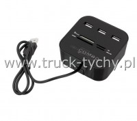 Czytnik kart sd z hubem+3 porty usb