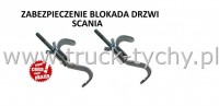 Blokada drzwi wew.kabiny Scania R,4 komplet 2szt