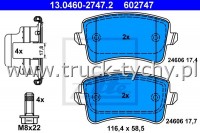 KLOCKI HAMULCOWE TY AUDI A4 B8 2007-2015