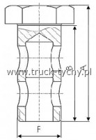 ruba przelewu paliwa M10x1,5mm DUGA