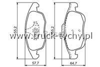 KLOCKI HAMULCOWE PRZD CITROEN PEUGEOT 06> BOSCH