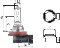 arwka 24V H11 70W PG J19-2 hella