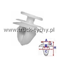 Spinka tapicerki d=10mm Citroen Peugeot Volvo