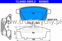 KLOCKI HAMULCOWE TY MAZDA CX7, CX9 07>