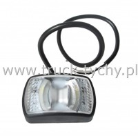 Lampa obrysowa 12/24V led biaa