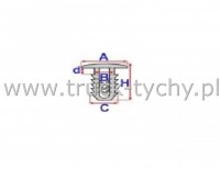 SPINKA TAPICERKI FI 7 10SZT