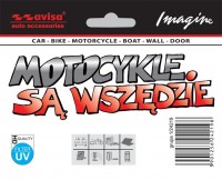 MOTOCYKLE S WSZDZIE NAKLEJKA