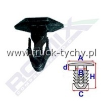 Spinka uszczelki podszybia Honda d=5mm