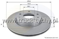 TARCZA HAMULCOWA PRZD LAND ROVER FREELANDER I 98