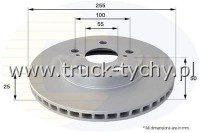TARCZA HAMULCOWA PRZD TOYOTA CARINA E, CELICA 93