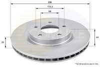 TARCZA HAMULCOWA PRZD SUZUKI SX4 06> FIAT SEDICI 