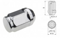 Nakrtki M12x1,5x35mm ocynk 20szt