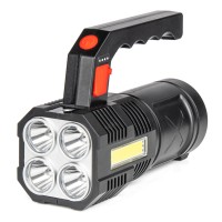 Latarka rczna 4 led+cab 18650mAh