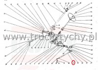 Drek kierowniczy lewy Zetor 4011 1070 mm