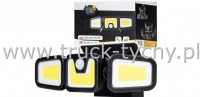 Lampa solarna z czujnikiem ruchu i zmierz.