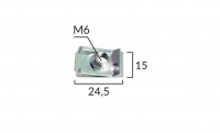 Blaszki montaowe m6 kpl 10szt