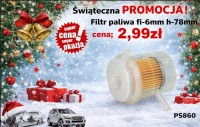 Filtr paliwa fi-6mm h-78mm