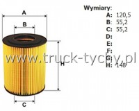 Wkad filtra oleju Man 19.403,463