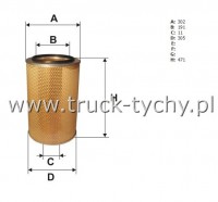 Wkad filtra powietrza Iveco, Man, Solaris