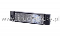 Lampa obrysowa biaa 12/24V led 100x33mm