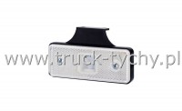 Lampa obrysowa biaa 12/24V led z wieszakiem