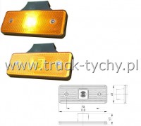 Lampa obrysowa 12/24V led pomaraczowa Solbus