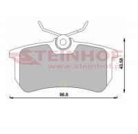 Klocki hamulcowe ty Ford Focus WVA23353