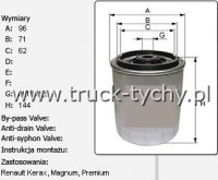 Filtr paliwa Renault Magnum, Major, Prenium, Kerax