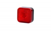 Lampa obrysowa czerwona kwadratowa 65x65mm
