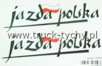 JAZDA POLSKA  CZARNA NAKLEJKA