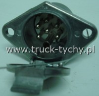 Gniazdko EURO ''S'' 24V aluminiowe - z dziur