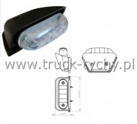 Lampa obrysowa 12/24V led biaa narona