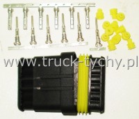 Kostka elektryczna 6pin szczelne 1,5mm kpl