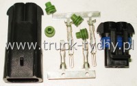 Kostka elektryczna 2pin szczelne 2,8mm kpl