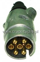 Wtyczka elektryczna  7 pin, 12V,  aluminiowa 