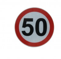 Naklejka ograniczenie prdkoci 50km/h 20cm