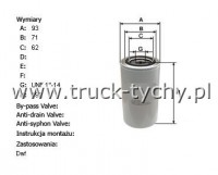 FILTR PALIWA TATRA EURO, JAMAL FS1212, DAF 