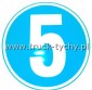 Naklejka norma euro "5" folia odblaskowa 20cm