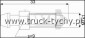 ODPOWIETRZNIK L= 33  M7x1  s=9 OPEL,TOYOTA, SAAB