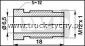 Nakrtka M12x1mm przewodu hamulcowego 