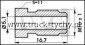 Nakrtka przewodu hamulcowego M10x1